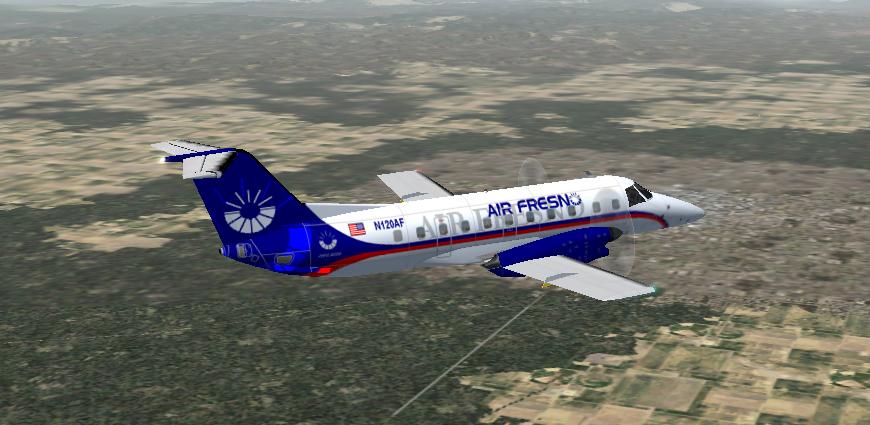 Fs2002 Air Fresno Virtual Airlines Embraer Emb-120 Aircraft By Nick Botamer And Sam Chin A