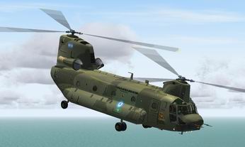 Fs2004 Ch47 Chinook Faa Malvinas 1982.- Original Model: Vladimir Zhyhulskiy.- Updated And