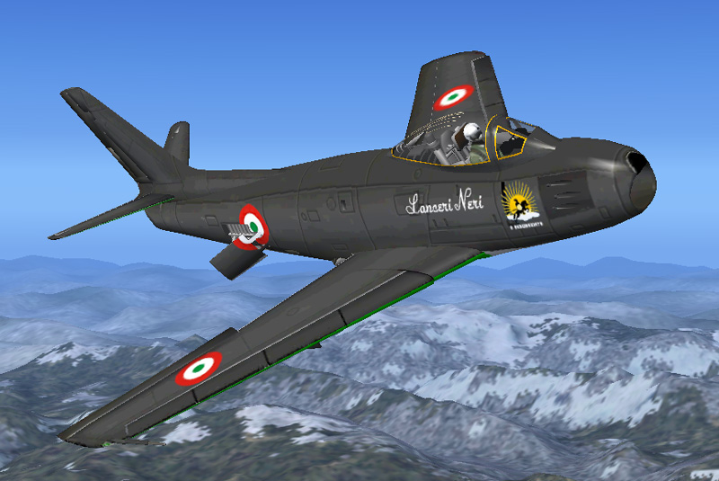 Fs2004/Fs2002 North American F-86E Sabre (Canadair Cl-13) Aeronautica Militare Italiana (I — 1