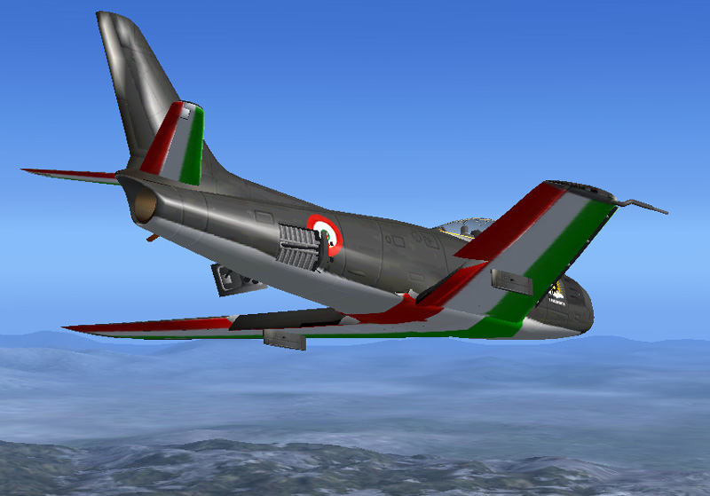 Fs2004/Fs2002 North American F-86E Sabre (Canadair Cl-13) Aeronautica Militare Italiana (I