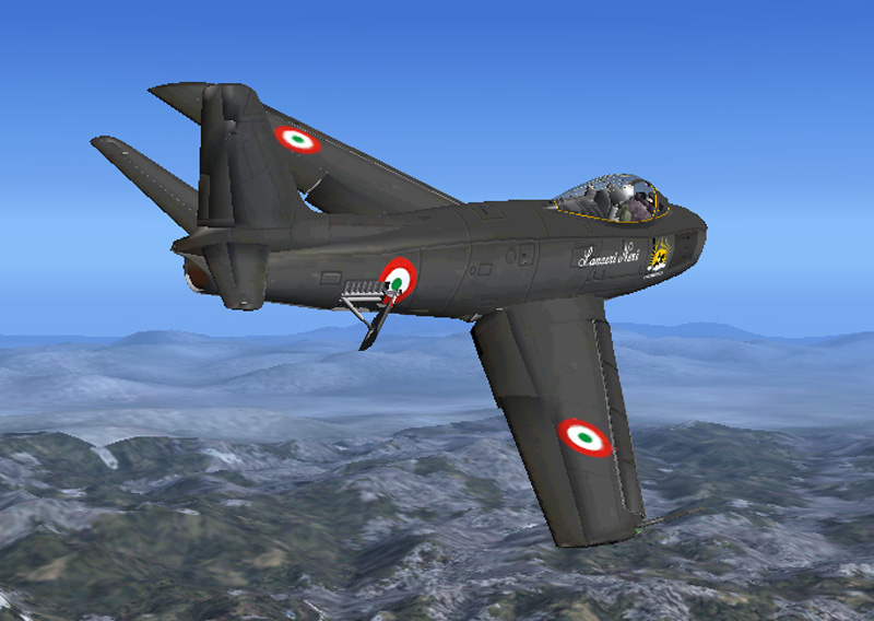Fs2004/Fs2002 North American F-86E Sabre (Canadair Cl-13) Aeronautica Militare Italiana (I