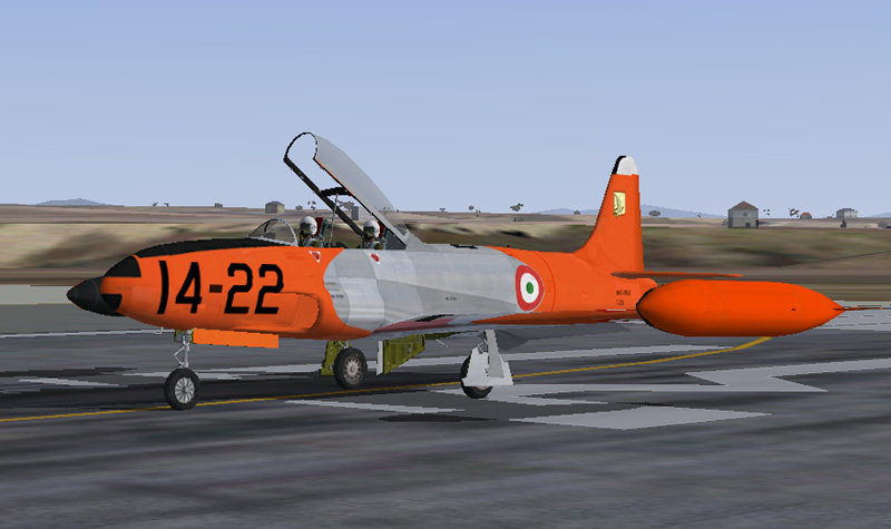 Fs2004 T-33A Italian Air Force , 14 Stormo Radiomisure Fs2004 Lockheed T33 A Shooting Star