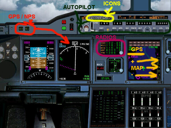 Airbus A380, Air France, For Fs2004, New External Model, New Panel, Gauges, Sound And Virt