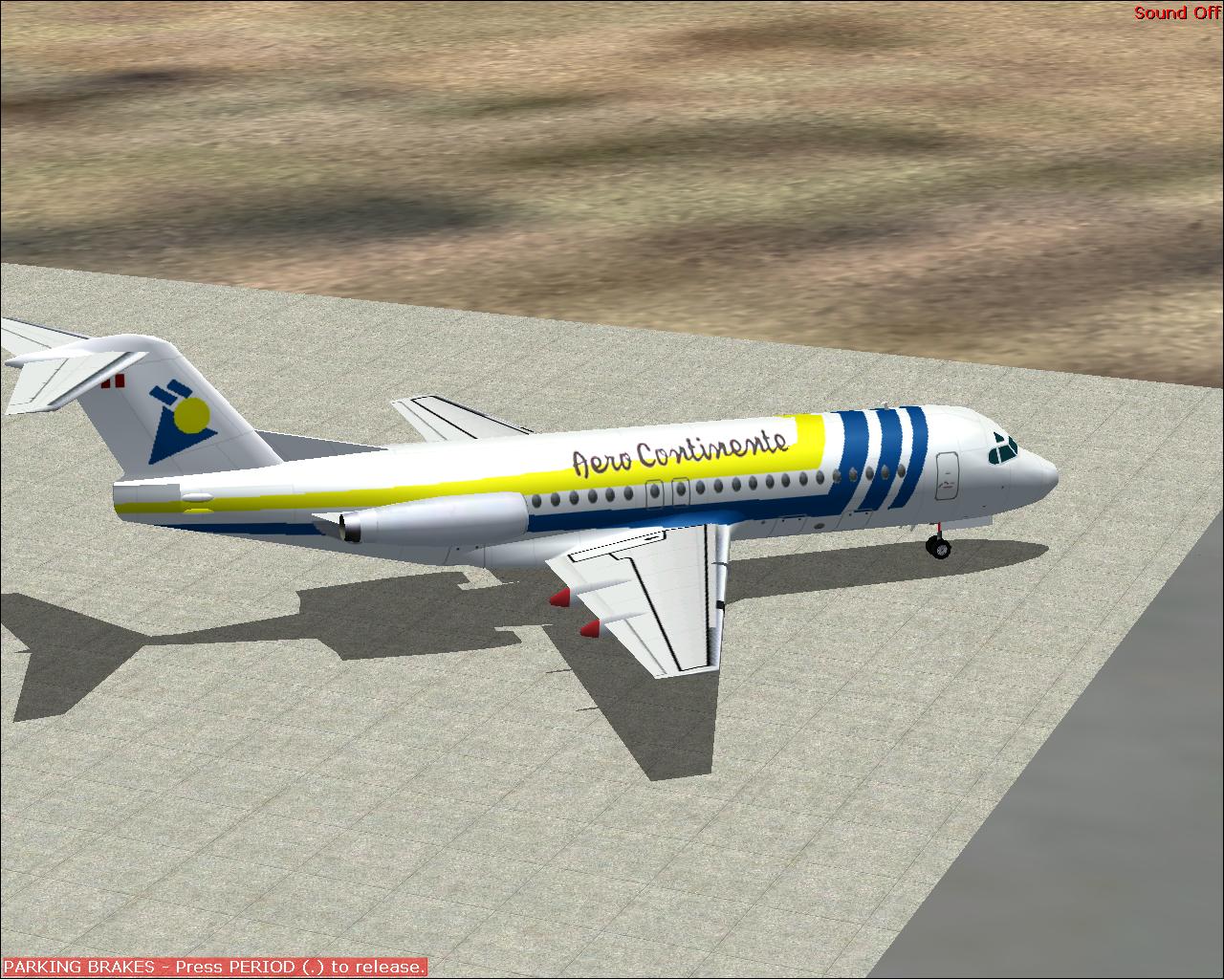 Fokker 28-4000 Ai-Repint In Aerocontinente, Tansperu And Iaw, Textures Are In 32Bit, But U