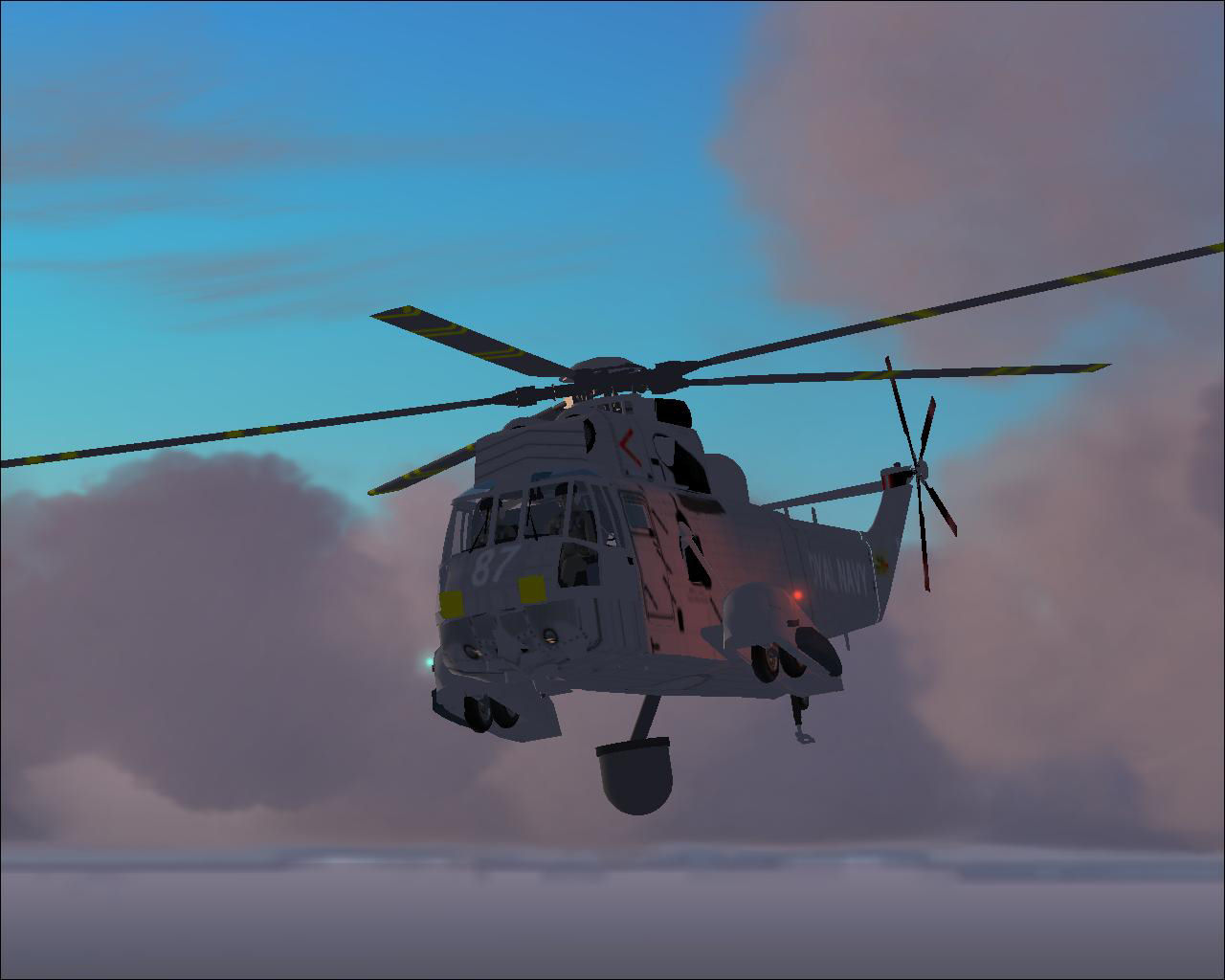 Fs2004 Westland Seaking Aew Upgrade The Asac - Airborne Surveillance And Area Control (Pre