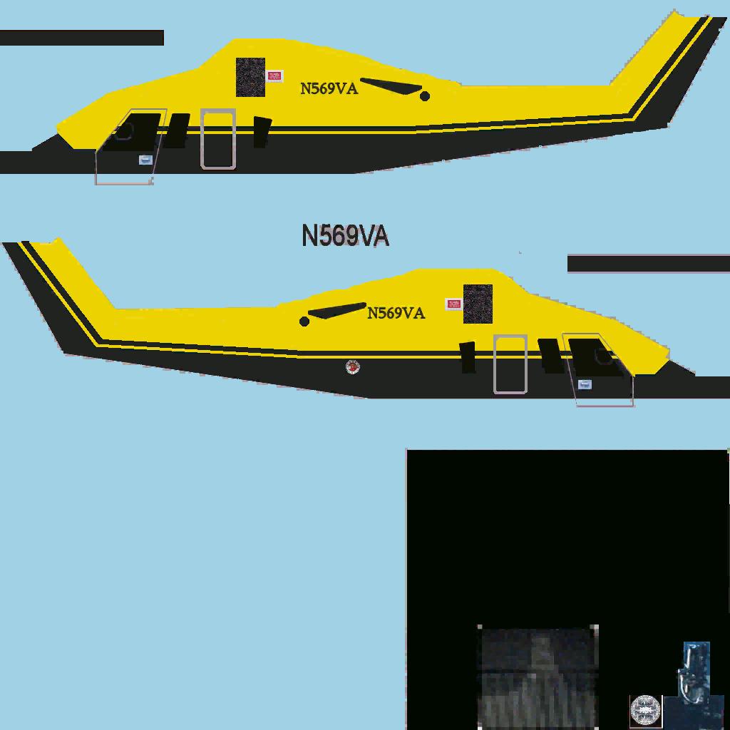 Fs2004 Sikorsky S76 Paint-Kit Flight Dynamics By F