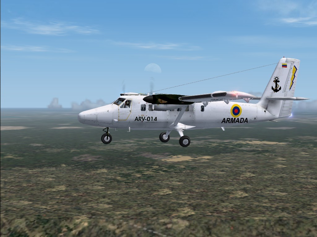 Fs2004 Armada De Venezuela Dehavilland Dhc-6-300 Twin Otter.(Venezuelan Navy) A Repaint Of