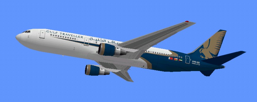 Flightsim Fs2004/Fs98 Gulf Traveller Boeing B767-300Er Flightsim Fs2004/Fs98 Gulf Travelle