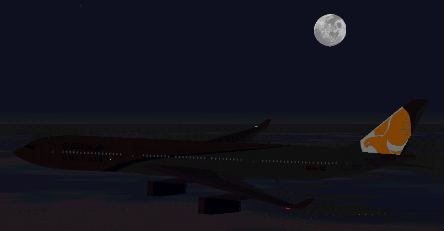 Flightsim Fs2004/Fs98 Gulf Air Airbus A340-300 Flightsim Fs2004/Fs98 Gulf Air Airbus A340-