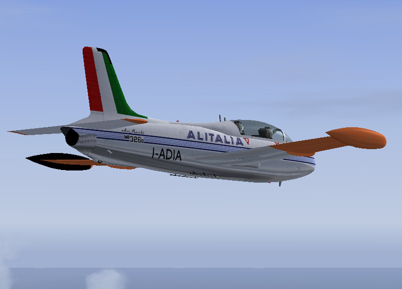 Fs2004 Aermacchi Mb-326D Alitalia Fs2004 Aermacchi Mb-326D I-Adia, Textured To Represent O — 1