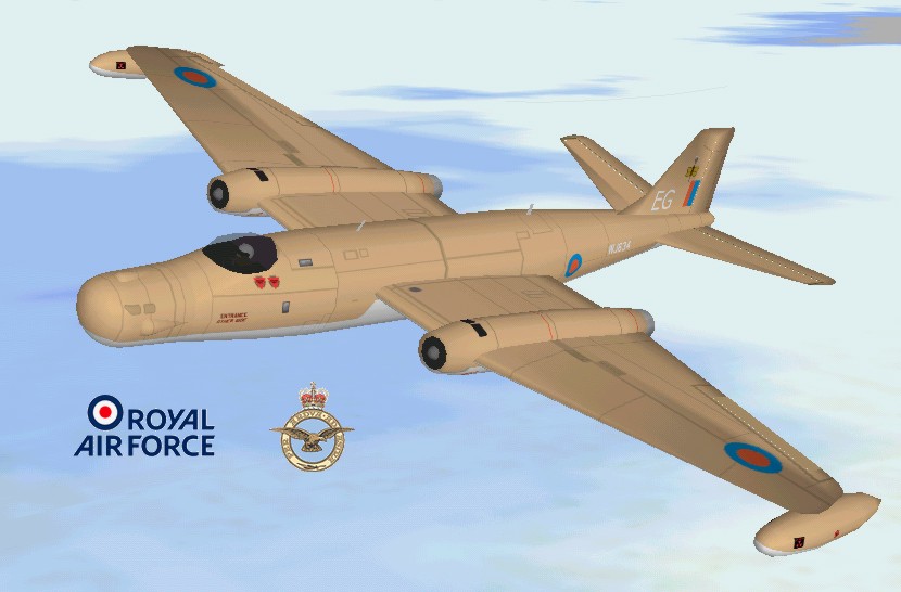 Flightsim Fs2004/Fs98/Cfs Royal Air Force Canberra T.mk 17 Flightsim Fs2004/Fs98/Cfs Royal