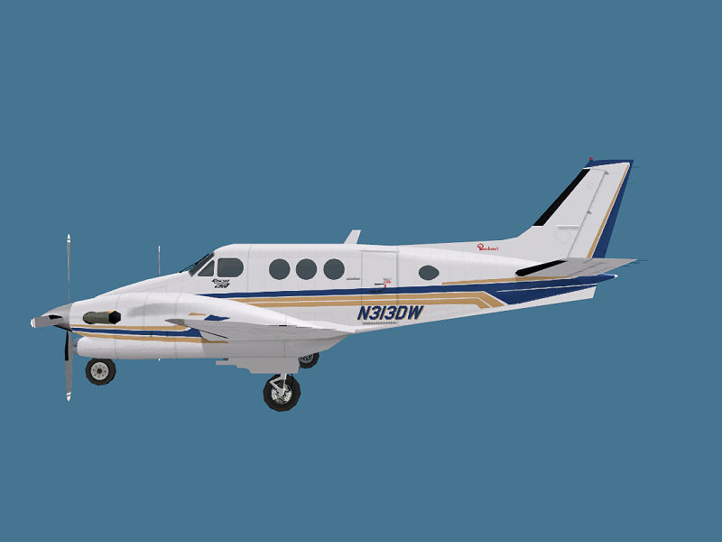 Fs2004 King Air C90B Version 2 Dee Waldron Michael Verlin Fully Flyable, Includes Transpar