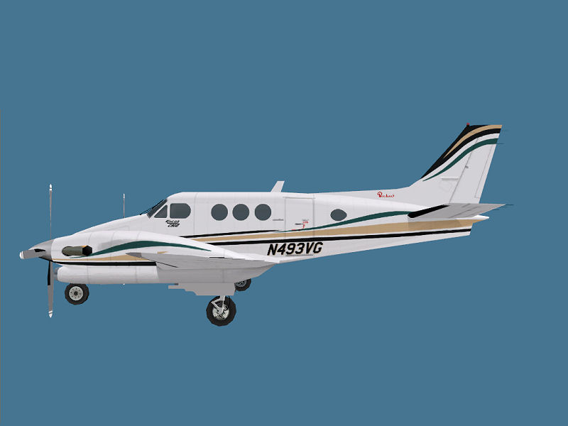 Fs2004 King Air C90B Version 2 Dee Waldron Michael Verlin Fully Flyable, Includes Transpar