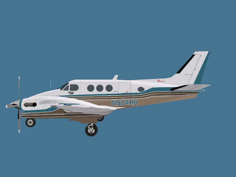 Fs2004 King Air C90B Version 2 Dee Waldron Michael Verlin Fully Flyable, Includes Transpar