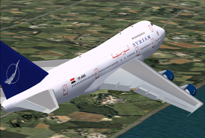 Fs2004 Syrian Arab Airlines 747Sp A Repaint Of Mike Stones Boeing 747-Sp, In Syrian Arab A