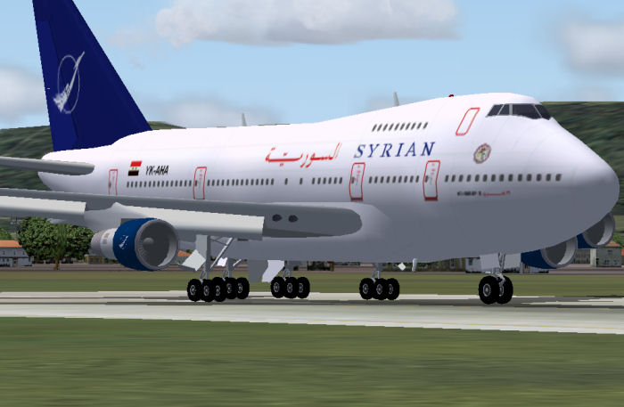 Fs2004 Syrian Arab Airlines 747Sp A Repaint Of Mike Stones Boeing 747-Sp, In Syrian Arab A