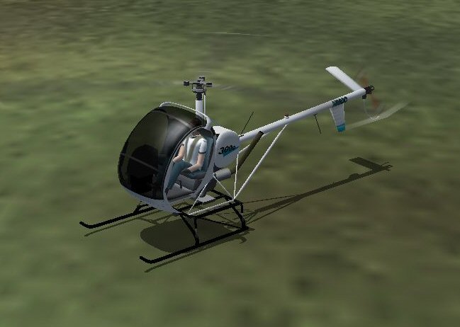Schweizer 300C Helicopter For Ai Use Only