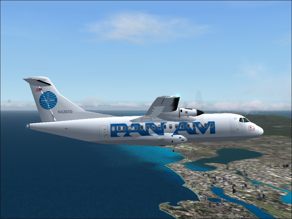 Fs2002/Fs2004 Atr42 Panam Aérospatiale Atr-42-320 Pan American