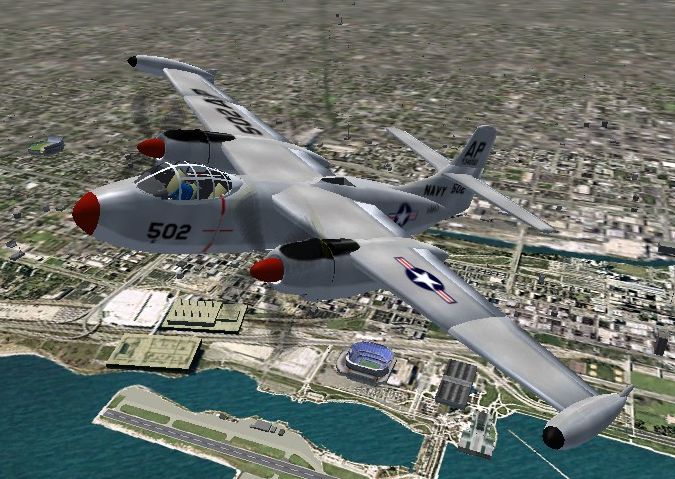 Cfs2/Fs2000/2002/2004 North American Aj-1 Savage Original By Jim Jacobson