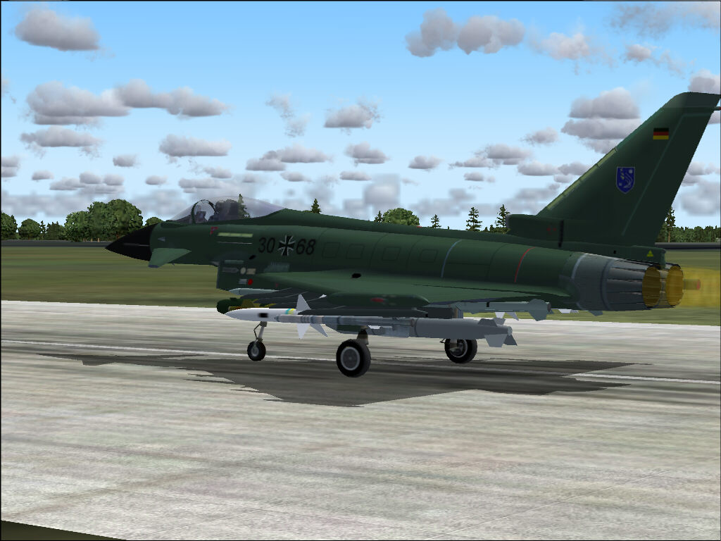 Eurofighter: Germany Bundeswehr 30+68, Station In Lechfeld, Tornado Look, For Fs2004 In 5