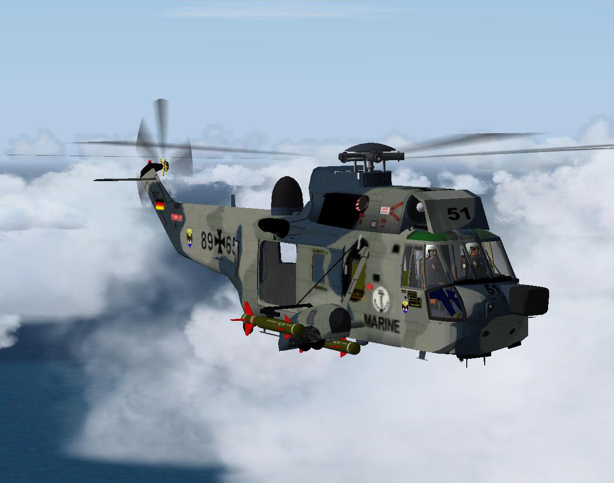 Fs2004 Westland Sea King Mk41 German Navy Twenty-Two Sea Kings Have Been In Service Since