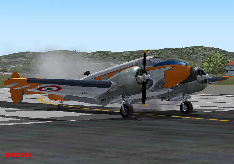 Italian Air Force, Beechcraft C-45, Reparto Radiomisure - Beechcraft C-45, Textured To Rep