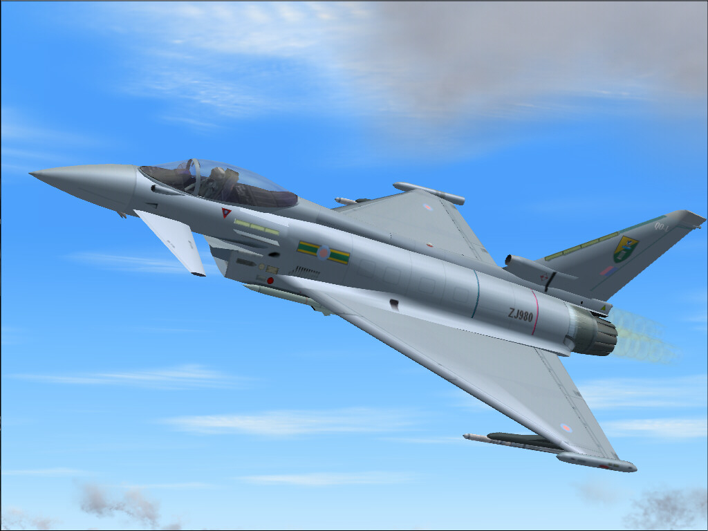 Eurofighter: Raf Rq-L, For Fs2004 In 5 Weaponequipments : Air - Air - Light, Ir - Air - Lo