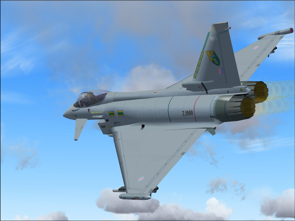 Eurofighter: Raf Rq-L, For Fs2004 In 5 Weaponequipments : Air - Air - Light, Ir - Air - Lo
