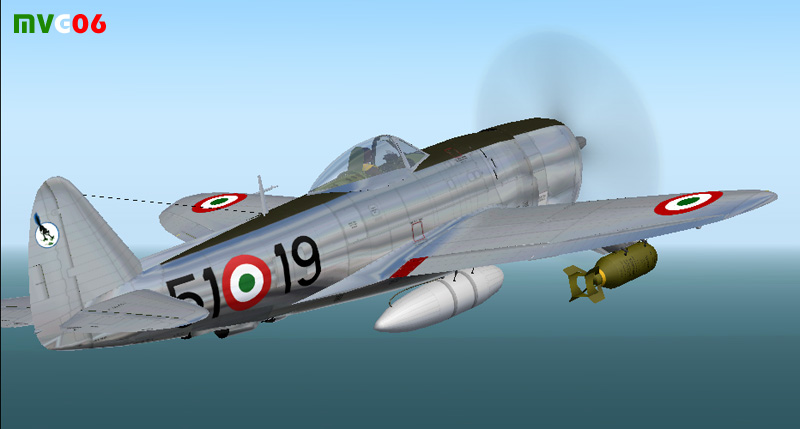 Italian Air Force, Wop-Republic P-47D-30 Thunderbolt, 51St Stormo A Thunderbolt Of The 51S
