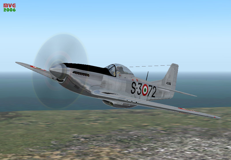 Italian Air Force, Wop-North American P-51D Mustang, Scuola 3Rd Periodo A Mustang Of The S