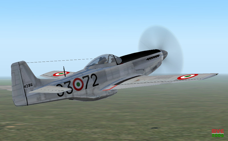 Italian Air Force, Wop-North American P-51D Mustang, Scuola 3Rd Periodo A Mustang Of The S
