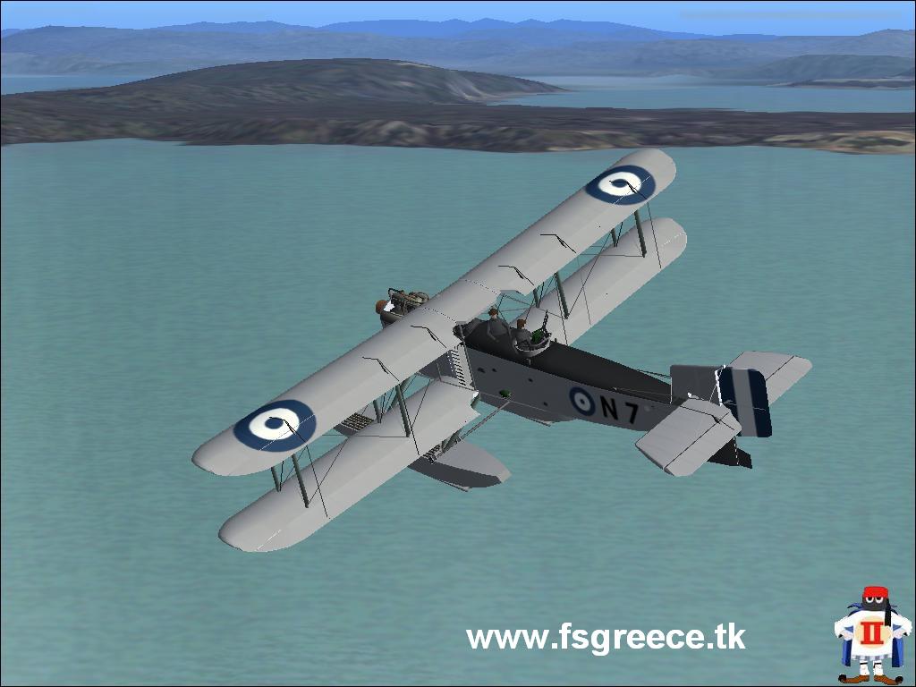 Fs2004 - Fairey Iiid Royal Hellenic Air Force, 1940 Model: Ted Cook Repaint: Matteo Arrott