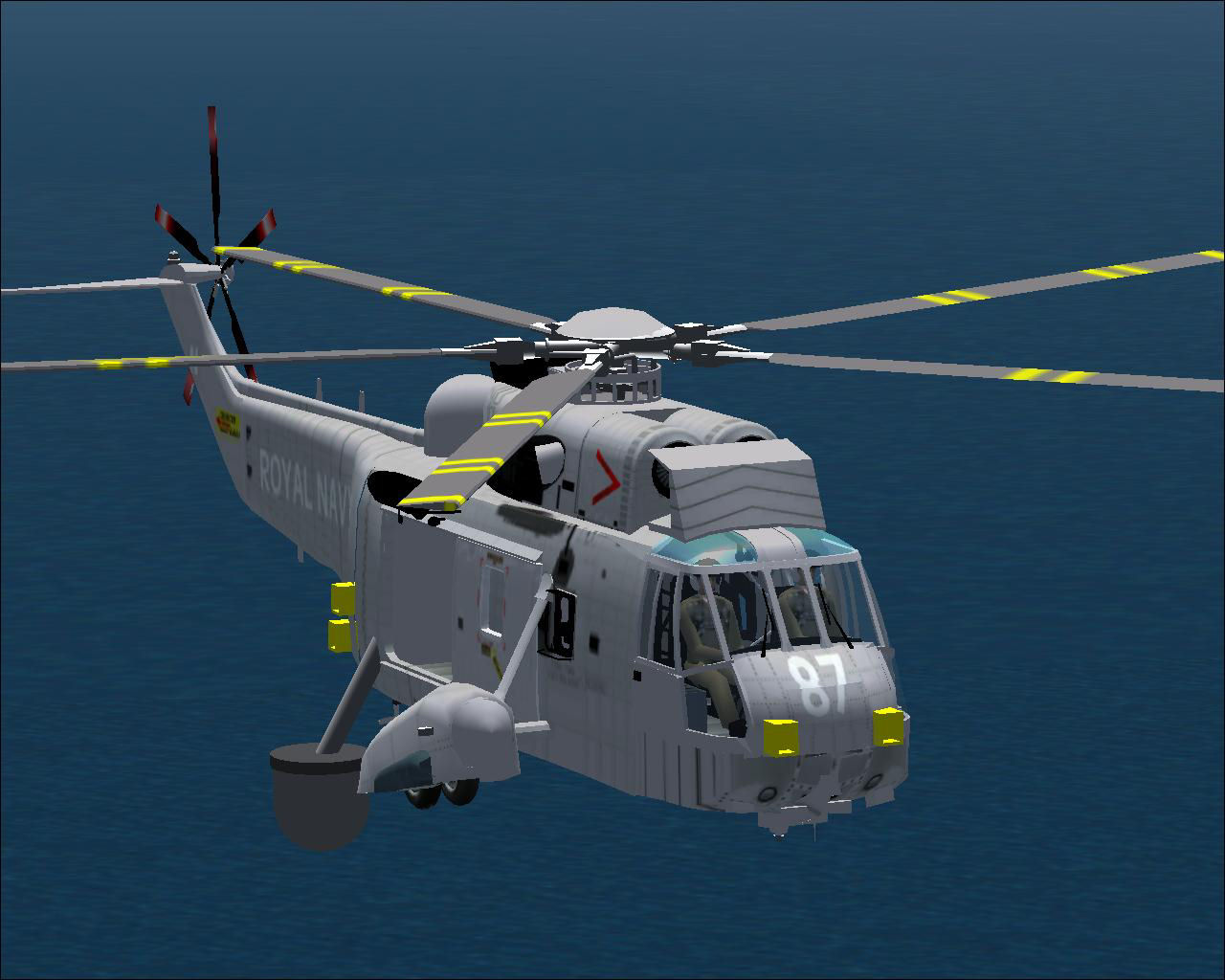 Fs2004 Westland Seaking Aew Upgrade The Asac - Airborne Surveillance And Area Control (Pre — 1