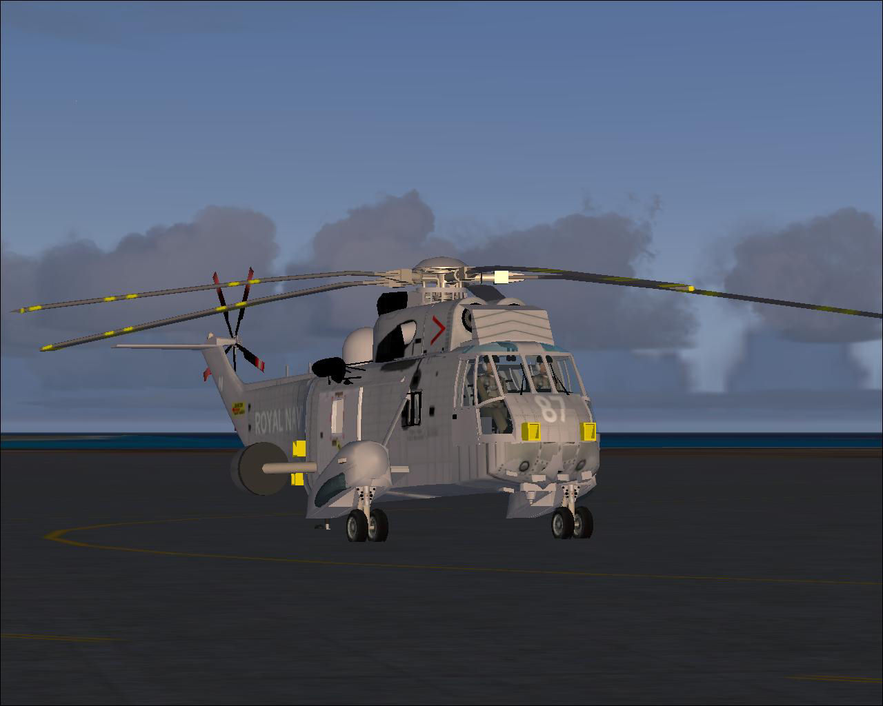 Fs2004 Westland Seaking Aew Upgrade The Asac - Airborne Surveillance And Area Control (Pre
