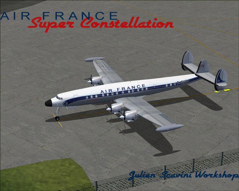 Air France Super Constellation Panel: Custom Panel Sound: Flight Simulator Dc3 Sound Model