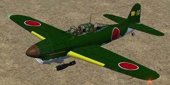 Fs2004 D4Y2 Model 12 Suisei.- Original Cfs2 Model By Thicko.- Adapted And Renovated By Car