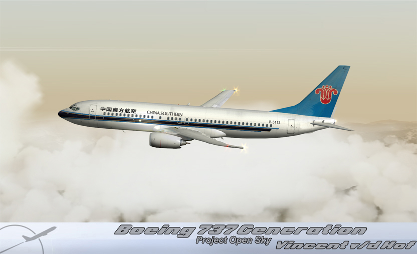 Project Opensky Boeing 737-800 Passenger V1 For Fs2004 Exclusively Wingets/No Winglets Cop