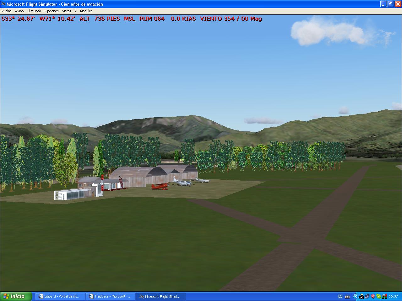 Fs2004 Scenery Curacavi Aerodrome.(Sccv) This Belongs To The Curacavi Air Club, Place Tha