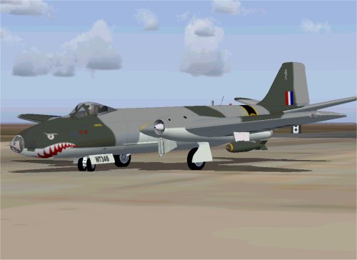 Fs2002/Fs2004 English Electric Canberra B(I).Mk8 One Aircraft, 4 Models