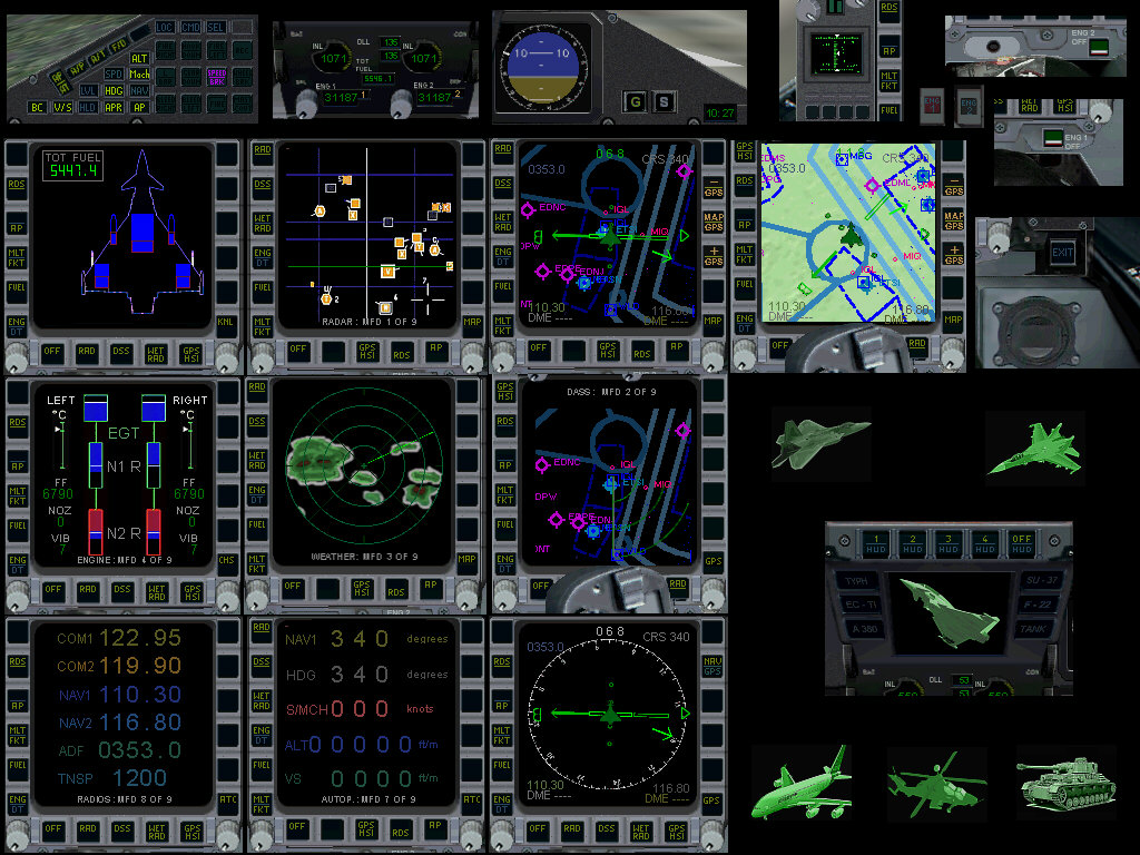 New Eurofighter Panel, Www.afs-Design.de, For Fs2004