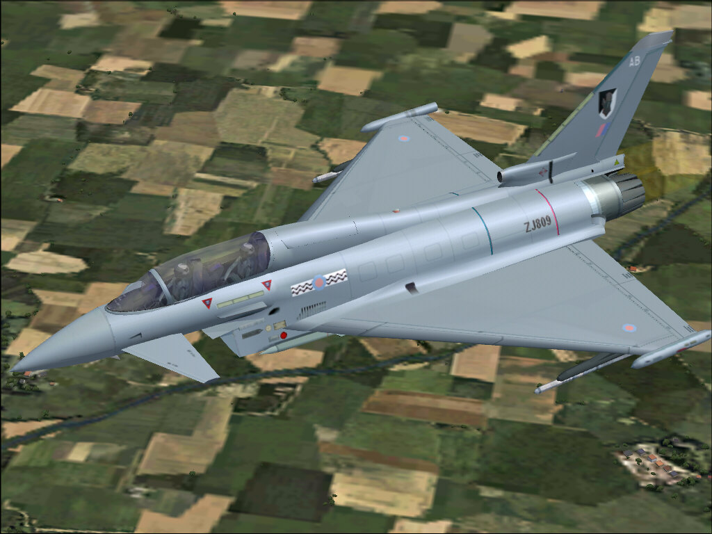 Eurofighter: Raf Ab, For Fs2004, New Panel, New Eurofighter Gauges, 5 Weaponequipments : A