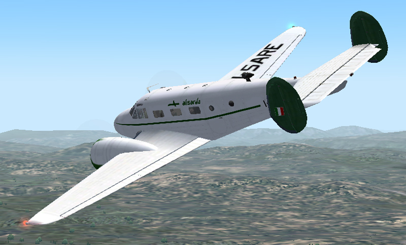 Alisarda, Beechcraft C-45G, I-Sare - This Beechcraft C-45G (Ex-Usaaf) Of Italian Alisarda