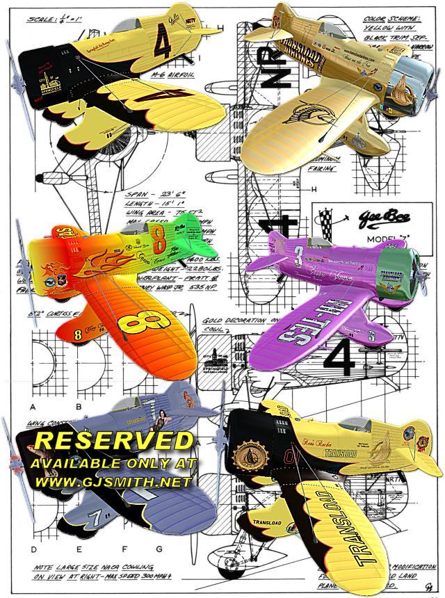 Gee Bee Model Z Supersports For Flightsim Fs2004/Fs9/Fs2004/Cof Winner Of The 1931 Thompso