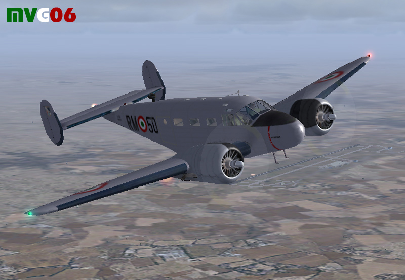 Italian Air Force, Beechcraft C-45, Rep.volo 1A R.a — 1