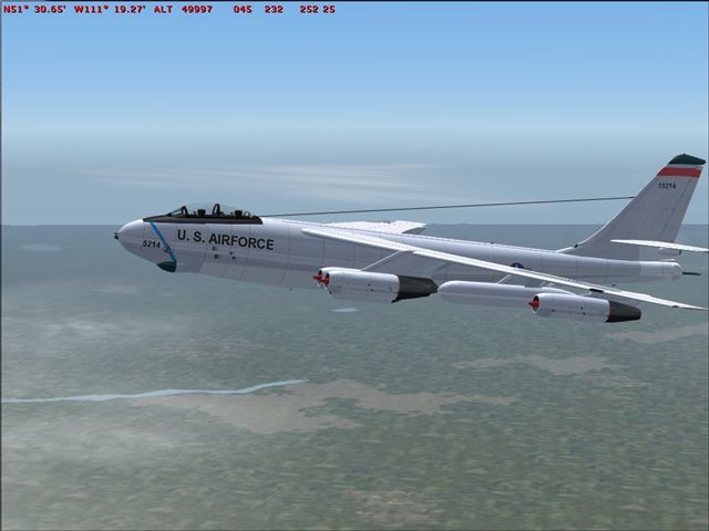Fs2004 B-47E Stratojet Aircraft And Panel With 2D And Virtual Cockpit Panels By Glenn Dunc