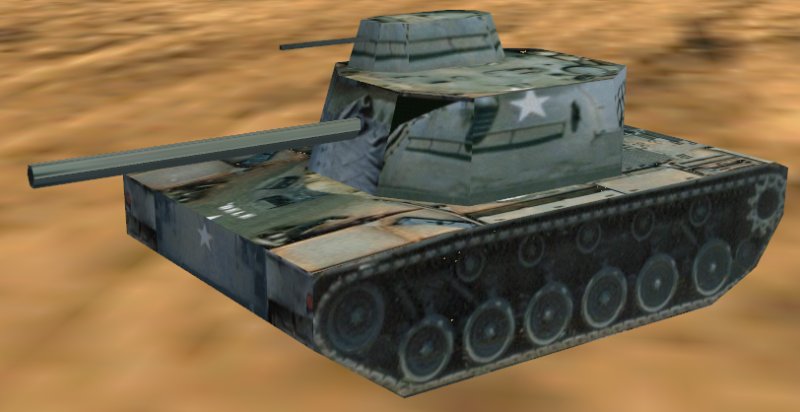 Fs2004/Fs2002 Api Macrom48 Patton Tank Of The Vietnam Era Complete With 90Mm Gun And 50 Ca
