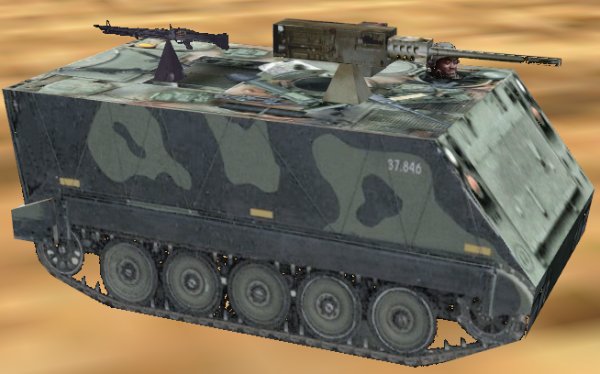 Fs2004/Fs2002 Api Macrom113 Armored Personel Carrier In 3 Vietnam Era Versions