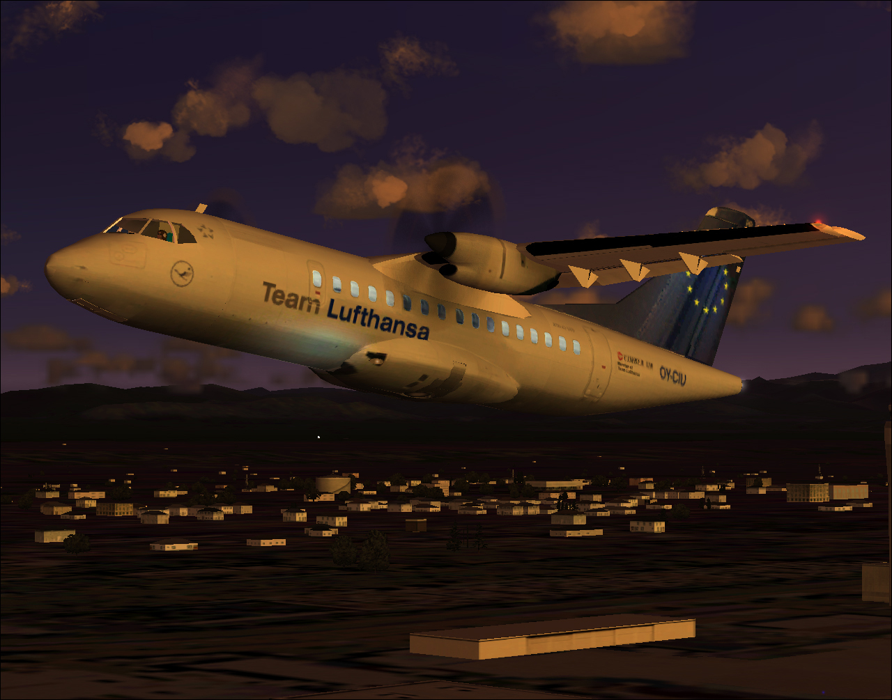 Atr42-500 Cimber Air Oy-Cio / Team Luft Hansa Oy-Ciu - Textures Exclusively This Bundle Co — 1