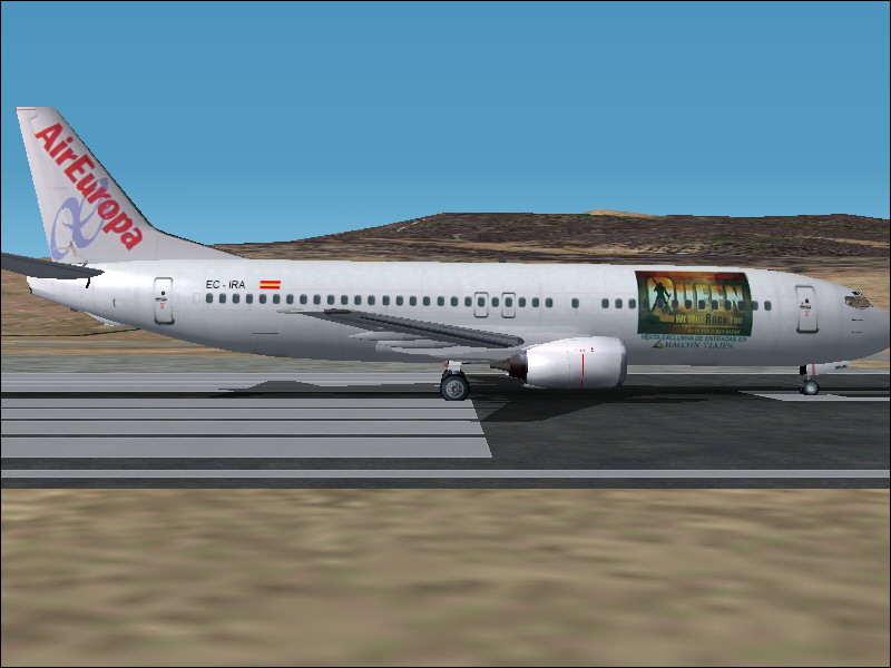 Fs2004 Boeing 737-400 Air Europa Queen Air Europa Was Pioneer In The Promotion Of Non Airp