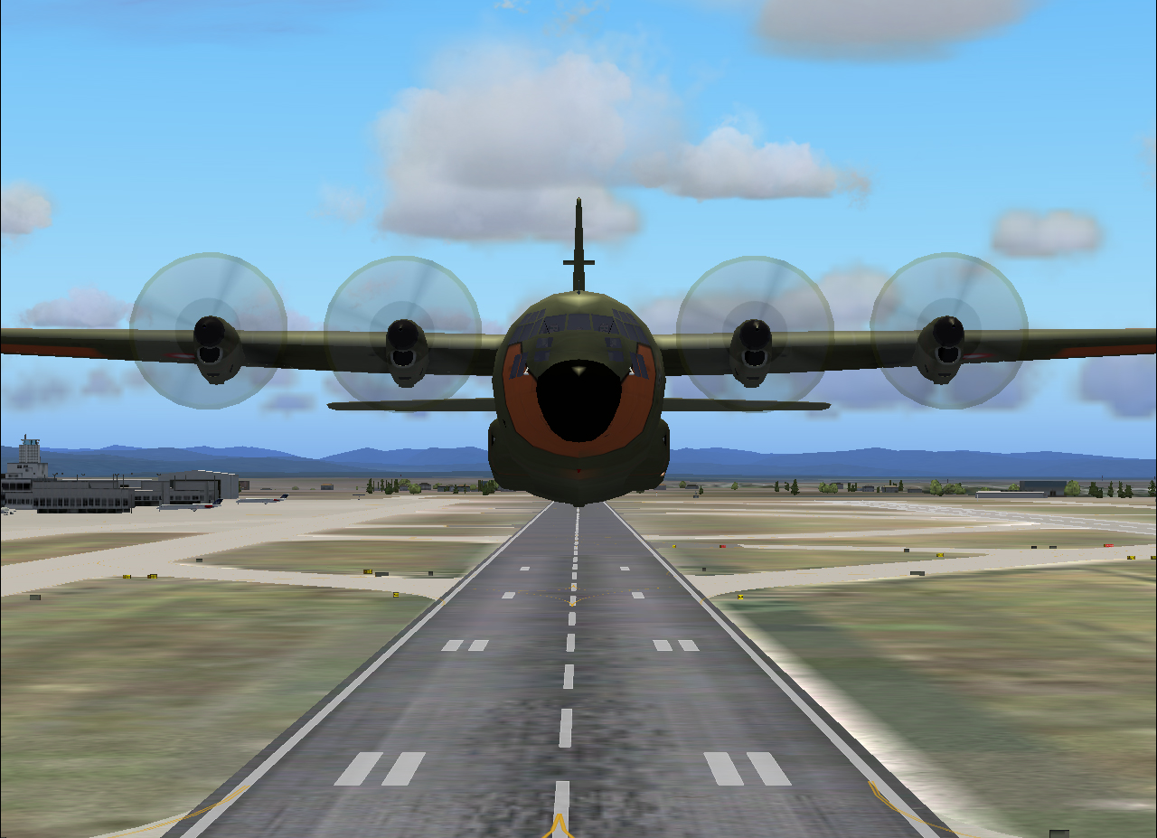 Lockheed C-130 For Fs2004, By Mike Stone Complete Aircraft, Panel With Autopilot And Weath — 1
